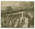 Parade, a parade with early bus and tram  